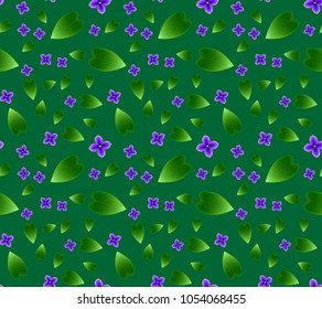 Beautiful green blue seamless background for gift wrapping or web site. Vector illustration