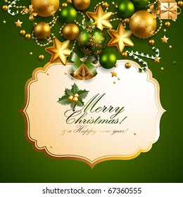 bello fondo verde de navidad