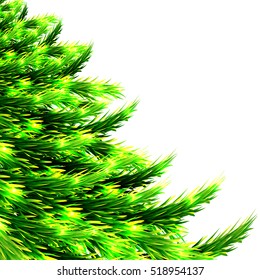 beautiful green Christmas tree
