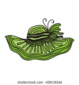 Beautiful green hat 