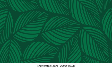 Beautiful green leaf pattern. eps10