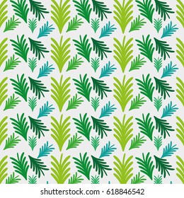 beautiful green leaves pattern background