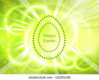 Beautiful  green light Easter background