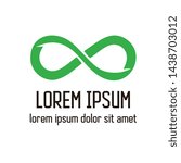 beautiful green marijuana vector design. a symbol infinity of the majesty of a marijuana