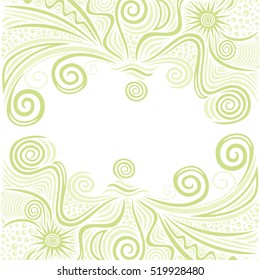 Beautiful green nature background. Vector illustration.
