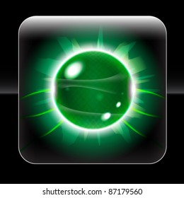 Beautiful Green Orb Icon