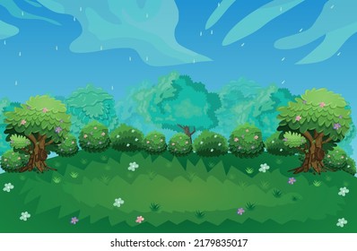 Bonitos espacios verdes y árboles