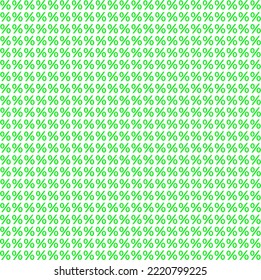 Beautiful green striped pattern with percent symbol