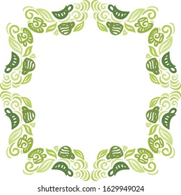 Beautiful green tea. Vector illustration