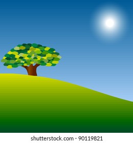 Beautiful green tree