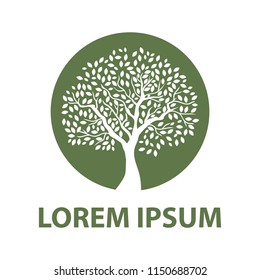 beautiful green tree, logo