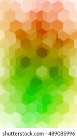 beautiful green, yellow color hexagonal background. vector illustration. polygonal pattern. design for banner, presentation, wallpaper.