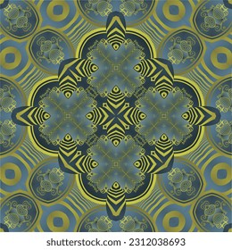 Beautiful green and yellow color seamless textured abstract background
