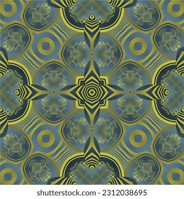 Beautiful green and yellow color seamless textured abstract background