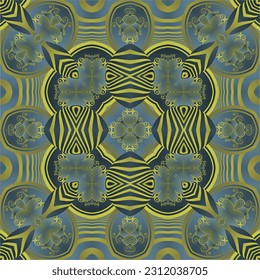 Beautiful green and yellow color seamless textured abstract background