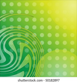 Beautiful green and yellow vector background