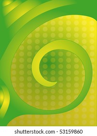 Beautiful green and yellow vector background