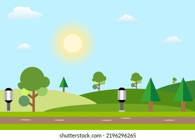 Beautiful greenery and mountain landscapes