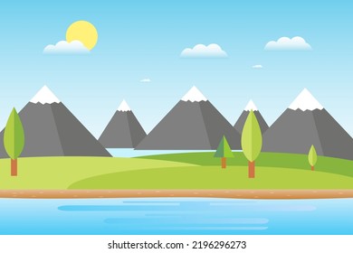 Beautiful greenery and mountain landscapes
