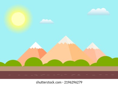Beautiful greenery and mountain landscapes