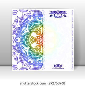 Beautiful  greeting card or background for design. Invitation with lace and floral ornaments, beautiful, luxury postcard, old paper, ornate page cover, ornamental pattern template. Vector, eps10.