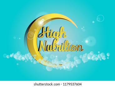 beautiful greeting card background, poster or banner with crescent moon decoration theme. design vector illustration