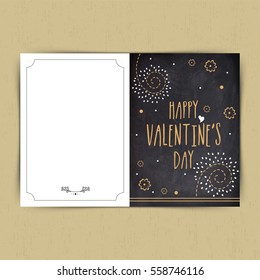 Beautiful greeting card design for Valentine's Day Celebration.