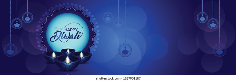 Beautiful greeting card for Diwali festival. Happy Diwali festival sale banner & background illustration. Diwali illustration for Diwali festival celebration in India.