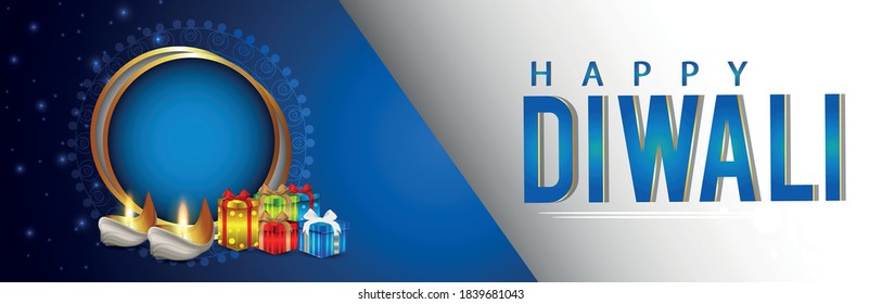 Beautiful greeting card for Diwali festival. Happy Diwali festival sale banner & background illustration. Diwali illustration for Diwali festival celebration in India.