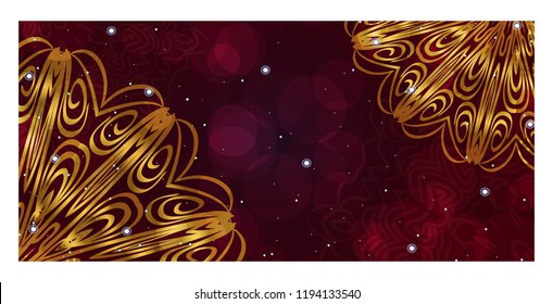 Beautiful Greeting Card for Festival Diwali. Background vector Ilustration. Festival Celebration in India.