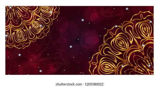 Beautiful Greeting Card for Festival Diwali. Background vector Ilustration. Festival Celebration in India.