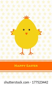 Beautiful greeting card of Happy Easter