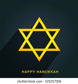 A beautiful greeting card of happy hanukkah.