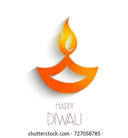 Beautiful greeting card for Hindu community festival Diwali
