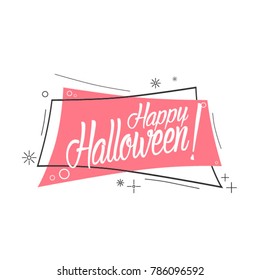 beautiful greeting card with pink label