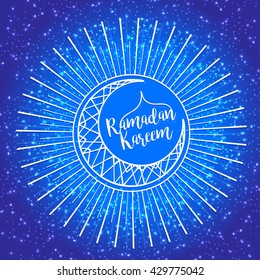 A beautiful greeting card of ramdan kareem.