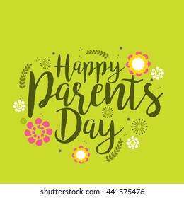 A beautiful greeting card,banner or poster for Parents day.