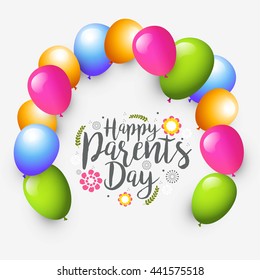 A beautiful greeting card,banner or poster for Parents day.