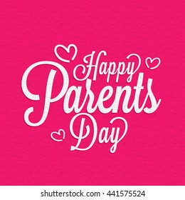 A beautiful greeting card,banner or poster for Parents day.