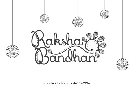 Beautiful greeting card,for festival of raksha bandhan celebration.