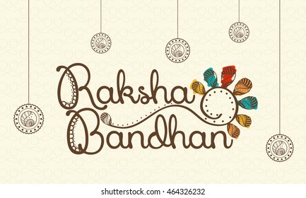 Beautiful greeting card,for festival of raksha bandhan celebration.