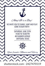 Beautiful greeting cards. They are made in the style of a marine theme.