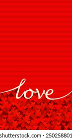 Beautiful greeting cards with white hearts 