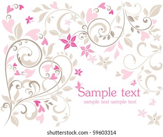 Beautiful greeting postcard