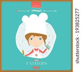 Beautiful greeting vector card "Happy father