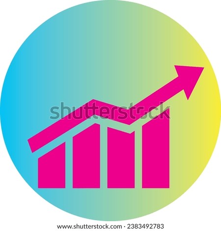 Beautiful Growth icon background shape