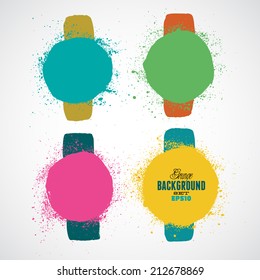 Beautiful grunge design elements. Vector illustration