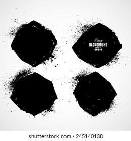 Beautiful grunge design elements. Vector illustration