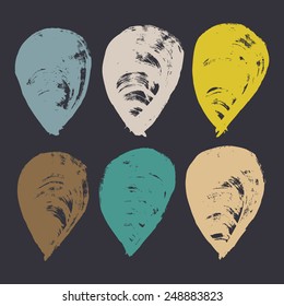 Beautiful grunge design elements. Vector illustration