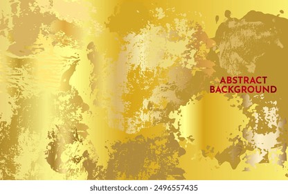 Beautiful grunge gold art abstract background. With free space for text.